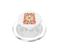 Quilting Power Retro Flower Daisy Graphic 1960s 1970s Design PopSockets PopGrip for MagSafe