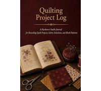 Quilting Project Log: A Hardcover Studio Journal for Recording Quilt Projects, Fabric Selections, Block Patterns, and Quilting Designs