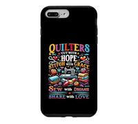 Quilting Quilters Cut With Hope Stitch With Grace Sew Share Case for iPhone 7 Plus/8 Plus