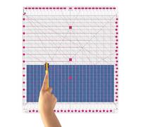 Quilting Ruler- 12.5 * 12.5" Slotted Rulers for Quilting and Sewing Quilt Strip Rulers for Fabric Precise Cutting