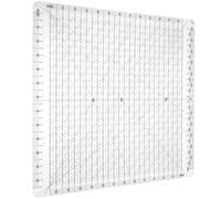 Quilting Ruler 12 x 12 Inches Slotted Rulers for Quilting Sewing Clear Acrylic Quilting Template Ruler Easy to Read Square Fabric Cutting Ruler Non Slip DIY Quilt Ruler for Fabric Precise Cutting