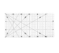 Quilting Ruler 6 x 12"30x15 cm Universal Templates Anti-slip Sewing Acrylic Metric Acrylic Ruler DIY Quilting Tools with Clear Printed Lines for Precise Cutting Patchwork Square Accessories Transparen