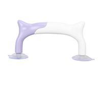 Quilting Ruler Grips,Abs Pvc Ruler Grip Double Suction Cup DIY Sewing Tools Ruler Handle with Strong Suction Cup for Patchwork Ruler Holder,Purple White