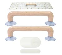 Quilting Ruler Grips - Suction Cup Knob, Quilt Ruler Handle Set, Quilting Tool | Sewing Rulers Handle for Fabric Cutting Seam Crafting Clothing Adult Beginner Craft Lover Diy