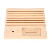 Quilting Ruler Holder Wooden Spools Rack Patchwork Ruler Organizer Stand Small for DIY Sewing Tool Storage