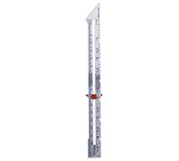 Quilting Ruler Seam Allowance Pointed Edge Sewing Measuring DIY Tools for Positioning Amount Button Margin Parallel Line (Pointed silver aluminum ruler)