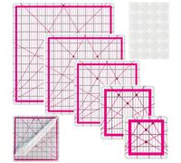 Quilting Rulers,5 Square Quilting Ruler Quilting Templates(3.5",5", 8",10",12.5"),Quilting Square Ruler,Quilting Rulers Non Slip