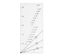 Quilting Seam Guide Ruler Sew Seam Allowance Ruler With 45° Trim Line Quilling Tool Sets For 1/8 To 2Inch Straight Line Handmade Sewing Tool