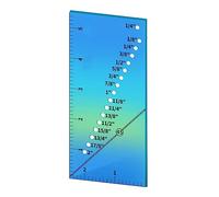 Quilting Seam Guide Ruler Sew Seam Allowance Ruler With 45° Trim Line Quilling Tool Sets For 1/8 To 2Inch Straight Line Handmade Sewing Tool