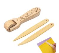 Quilting Seam Roller, Small Sewing Seam Roller, Wood Quilting Seam Roller Tool, Leather Press Edge Roller, Leather Edge Creaser Roller, Smoothing Edge Seam Roller, Seam Roller for Fabric Platen Tools