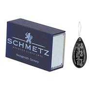 Quilting Sewing Machine Needles, Box of 100, Size 75/11, Includes Large Needle Threader