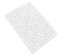 Quilting Template Reusable PP Stencil for Sewing Measurement | White Plastic Tool for Patchwork Pieces, Crafters and DIY Embroidery Hobbyists, Fabric Cutting Table Use