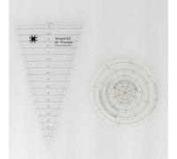 Quilting Template Set, 5 Pieces, 30-Degree Triangle and Circle Templates, Transparent Acrylic Rulers for Quilting Blanket Making Clothing