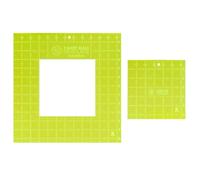 Quilting Template Set for Making T-Shirt Quilts - Acrylic Square Rulers for Fabric Crafts and Blanket Making - 12.5" and 6.5" Gridded Templates