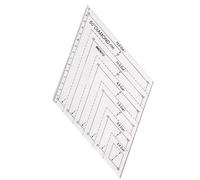 Quilting Templates, 60 Degree Rhombus, Ruler Transparent Stencil Tool 6.1x5.31 Inches for Textile Crafts Fabric Art Handmade Embroidery Work Costume Design Upholstery Sewing Cutting Pattern