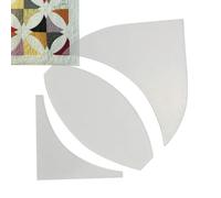Quilting Templates - Reusable Bouquet Cutting Quilting Templates Set of 3 - Quilt Ruler Set Quilting Supplies for Sewing Machine Cutting