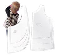 Quilting Templates - Sewing Rulers, Reusable Clothing Pattern Guide, Reduce Dust Waste | vest template for kids clothing, craft, measuring, cutting, design projects, beginners, hobbyists