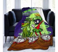 Quilts Blanket Marvin The Martian Bedding Flannel Blanket Bed Blanket Soft Throw Blanket fit Couch Sofa Suitable for All Season (Three Sizes 50'' x 40'')