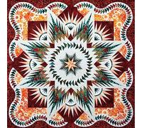 Quiltworx Arctic Star Wall Pattern, red/Orange
