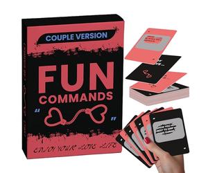 Quimoy Couples Games for Adults, Valentines Couples Card Game for Date Night Game, Fun Commands Couple Games, Romantic Anniversary & Valentines Gifts for Men Women