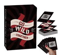 Quimoy Couples Games for Adults, Valentines Couples Card Game for Date Night Game, Go Wild Together Couple Games, Romantic Anniversary & Valentines Gifts for Men Women