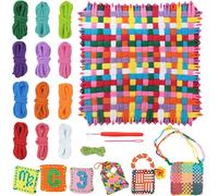Quimoy Weaving Loom Kit, Potholder Loom Kit Crafts Gift for Girls Ages 6 7 8 9 10 11 12, Easy Pot Holder Loom Knitting Activity for Beginners, 216 Craft Loops