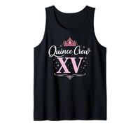 Quince Crew XV Mexican Quinceanera 15 15th Birthday Party Tank Top
