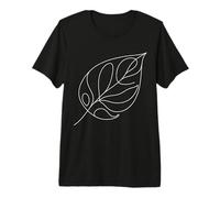 Quince Leaf Line Art Gardener Premium T-Shirt