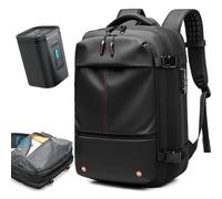 Quincry Vacpack Backpack, 16 Gallons Expandable Vacuum Backpack with Sealed Compression System for Travel, Airback Carry On, A-black-with Air Pump, L, Fashion