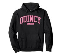 Quincy Illinois IL College University Style Navy Pullover Hoodie