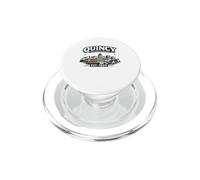 Quincy Massachusetts Vintage Skyline Retro City Graphic PopSockets PopGrip for MagSafe