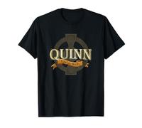 Quinn Irish Surname Quinn Irish Family Name Celtic Cross T-Shirt