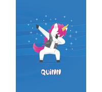 Quinn: Unicorn Notebook Personal Name Wide Lined Rule Paper | Notebook The Notebook For Writing Journal or Diary Women & Girls Gift for Birthday, For Student | 162 Pages Size 8.5x11inch | Matte Finish