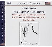 Quint:Khaner:Rlpo:Serebrier - ROREM: Violin Concerto / Flute Concerto / Pilgrims