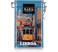 Quinta de Jugais Artisanal Apple & Cinnamon Biscuits 150g in Illustrated Lisbon-Themed Metal Tin - Traditional Portuguese Cookies - Ideal for Sharing or Tea Time