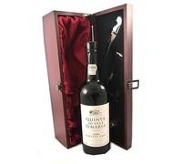 Quinta Do Vale D. Maria Vintage Port 2000 in a silk lined wooden box with four wine accessories, 1 x 750ml