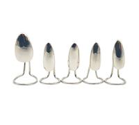 Quintet Of Modern Covers Nails Rings Sleek Metallic Finger Decorations For Contemporary Styles And Theatrical Hand Accents Metal Nail Jewelry