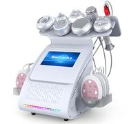 QuinteZhenTially 80khz Shape Machine,9 In 1 Body Slimming Machine,Body Sculpting Machines,Multipole Rf Vacuum Micro-Current Photon Body Contouring Massager,Spa Beauty Cellulite Fat Removal B