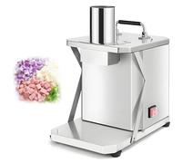 QuinteZhenTially Commercial Automatic Fruit Food Dicer,Stainless Steel Dicing Machine,Electric Vegetable Cube Cutter,for Home & Restaurant Potatoes Carrots Onions Ham Sausage Cubes 8mm