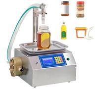QuinteZhenTially Honey Bottle Filling Machine,Paste Viscous Liquid Fillier,Quick Fills,Digital Display Control,Automatic Bottling Equipment for Shampoo,Edible Oil,Tomato Sauce