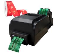 QuinteZhenTially Satin Ribbon Printer Machine,Stamping Printing Machine,Digital Ribbon Printer,High-Resolution Printing,Speed 150mm/S,for Print Simple Text,Patterns,Logos FourRows