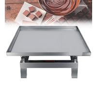 QuinteZhenTially Stainless Steel Mini Vibration Table,Vibrating Test Bench,Concrete Vibrating Table Vibration Test,10kg/20kg Load Capacity,for Concrete Compaction Air Bubble Elimination 35x35cm