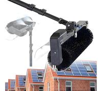 QuinteZhenTially Telescopic Solar Panel Cleaning Brush Kit,Electric Wash Photovoltaic Panels,Lightweight Aluminum Pole,Automatic Rotary Cleanins Brushes,for Rv Glass,Store Signs,Billboards 3.5m