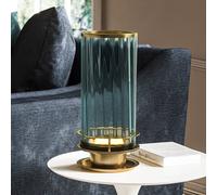 Quintiesse Arno table lamp, green/antique brass