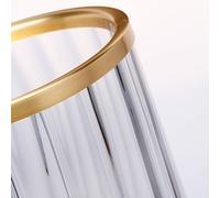 Quintiesse Arno table lamp, smoked glass/antique brass