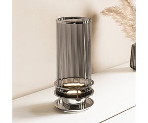 Quintiesse Arno table lamp smoked glass polished nickel