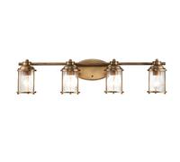 Luminosa Lighting Luminosa Kichler Ashland Bay Wall Lamp Natural Brass, Ip44