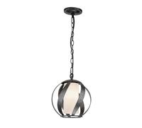 Luminosa Lighting Luminosa Quoizel Blacksmith Spherical Pendant Ceiling Light Old Black, Ip44
