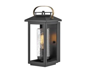 Quintiesse Coastal Atwater Outdoor Lantern Wall Light - Black