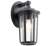 Quintiesse Fairfield Medium Outdoor Lantern Wall Light - Black